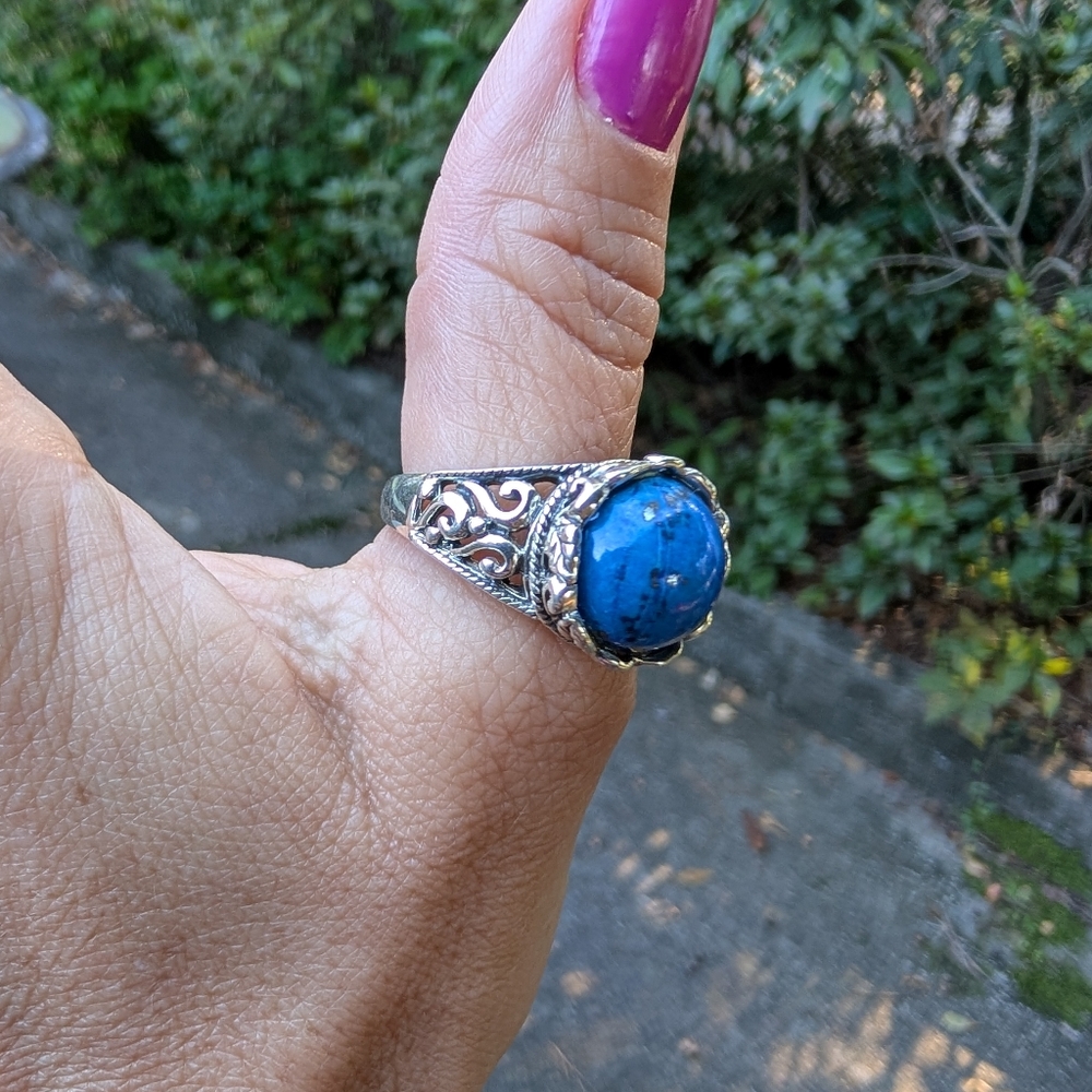 New Sterling Silver Lapis Ring - Picture 7 of 13